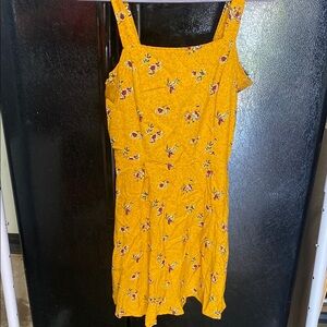 Floral Yellow Summer Dress